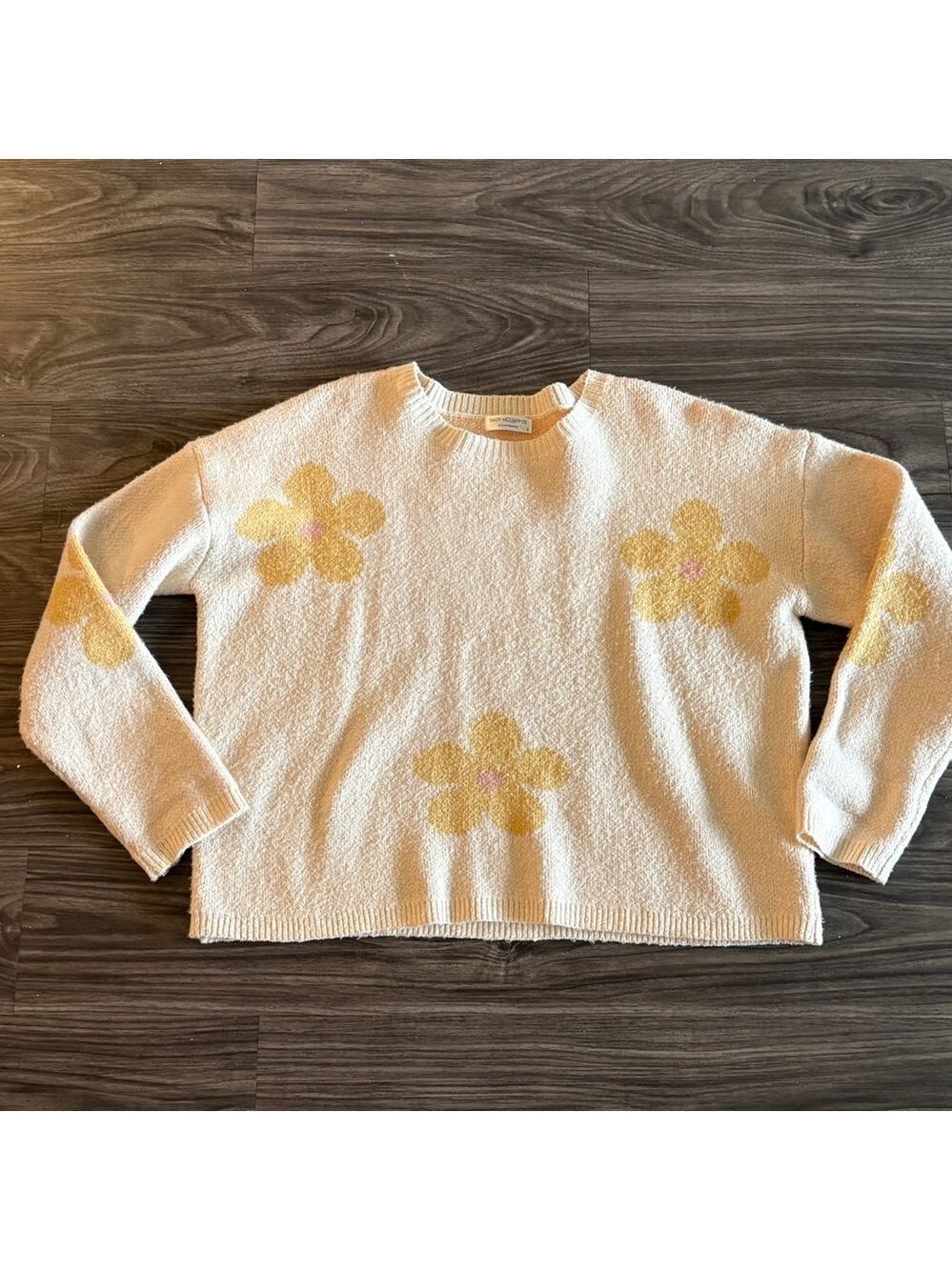 Shop Neighbor Floral yellow Crewneck Sweater with Yellow Accents